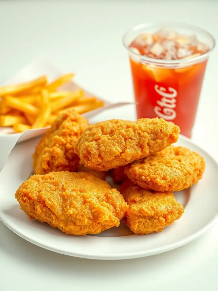 A vibrant image showcasing a variety of Chicken Express menu items, emphasizing the ability to earn points on every purchase.