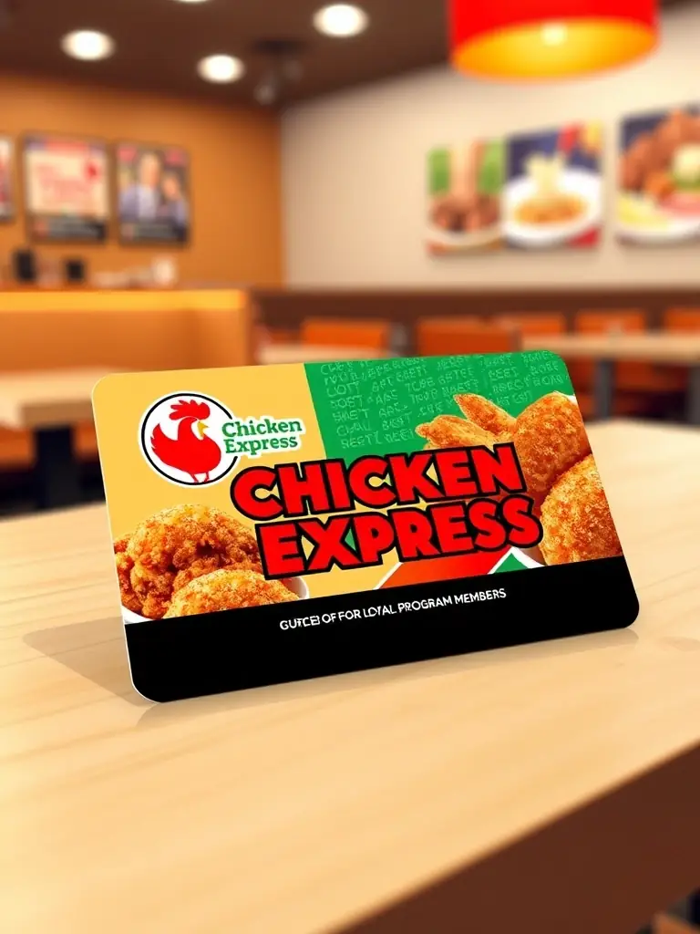 A digital rendering of a Chicken Express loyalty program member receiving early access to a new menu item, emphasizing the exclusivity of the reward.