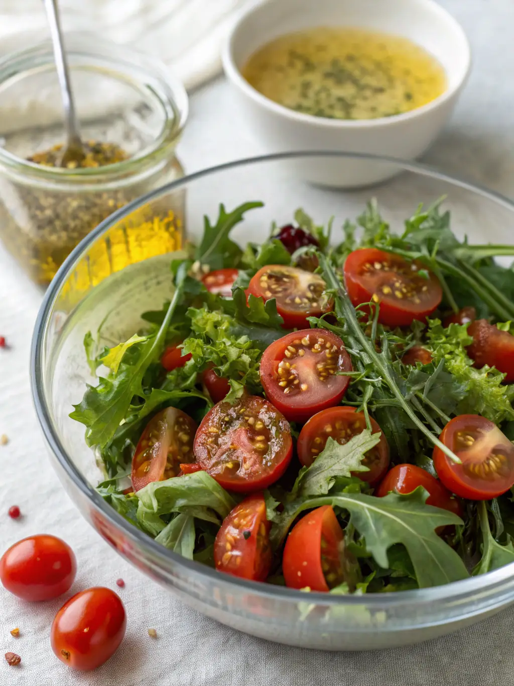 A vibrant image of a Chicken Express salad, showcasing fresh ingredients and a healthy reward option.